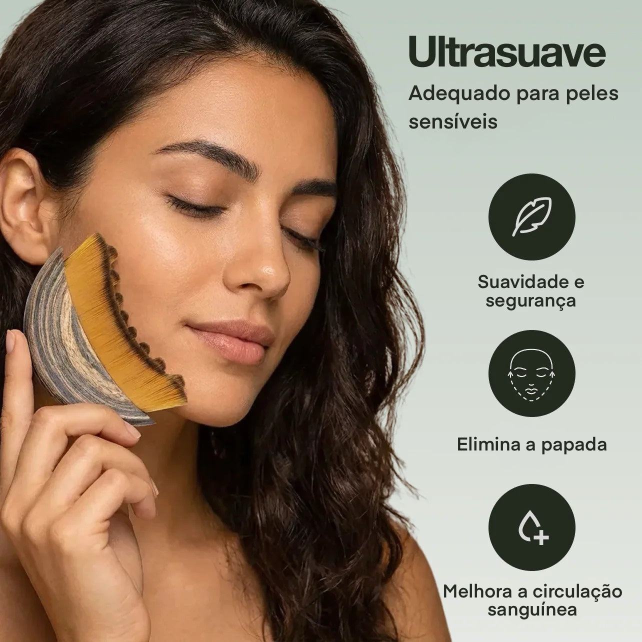 Escova facial efeito lifting GlowLift